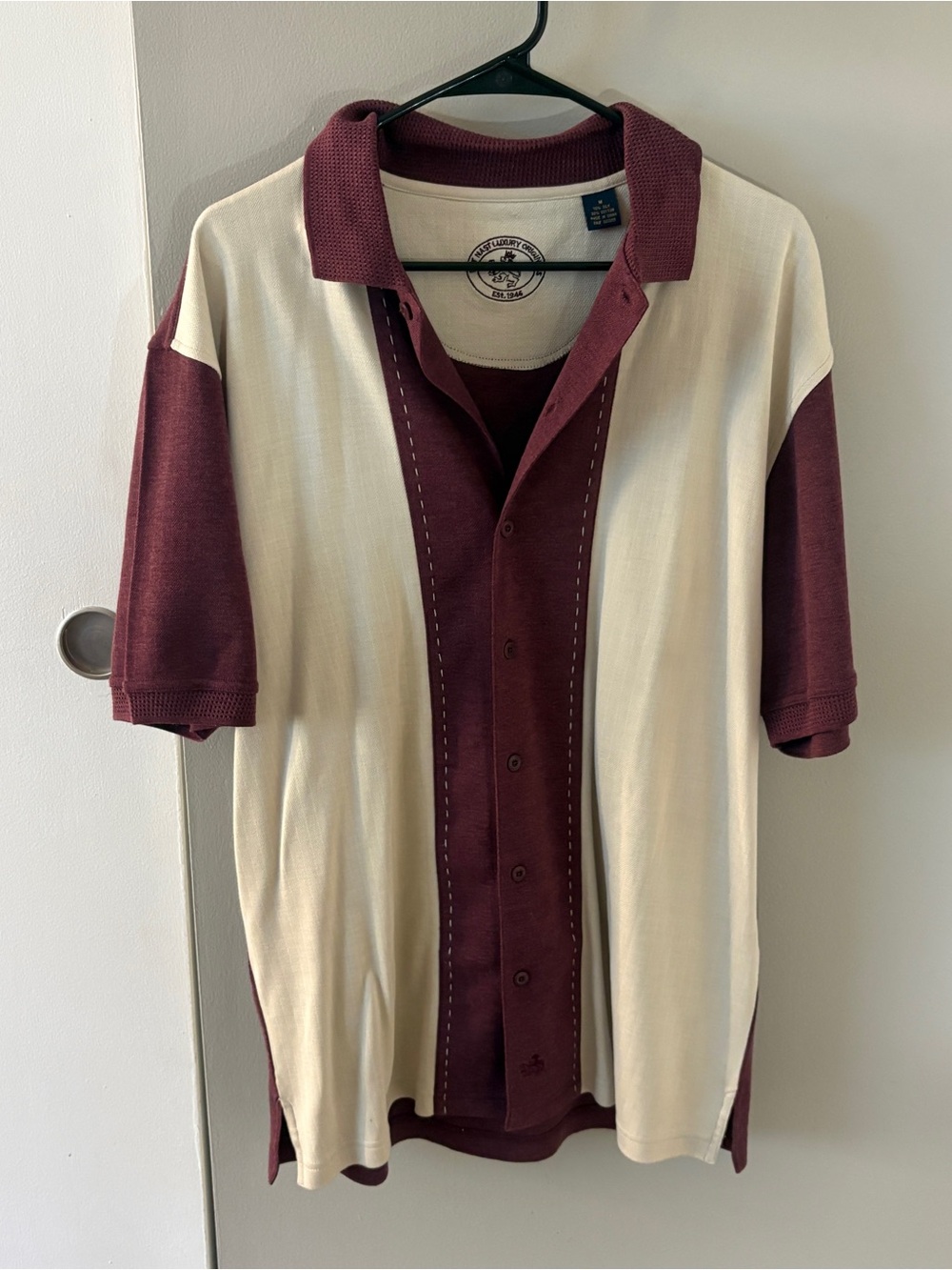 Nast Luxury Originals Silk Polo Top Size Men’s Medium